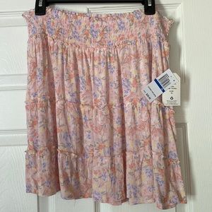 Hippie Rose pink floral skirt